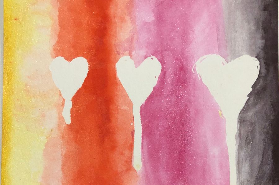 Art: Love Shines Through (bleeding hearts)