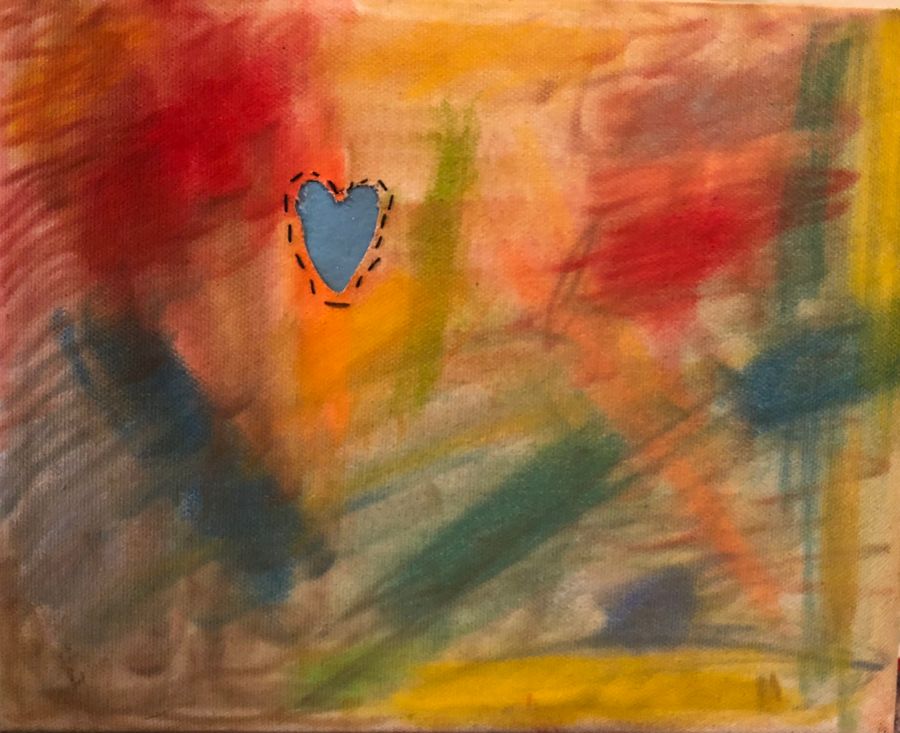 Art: untitled (blue heart)